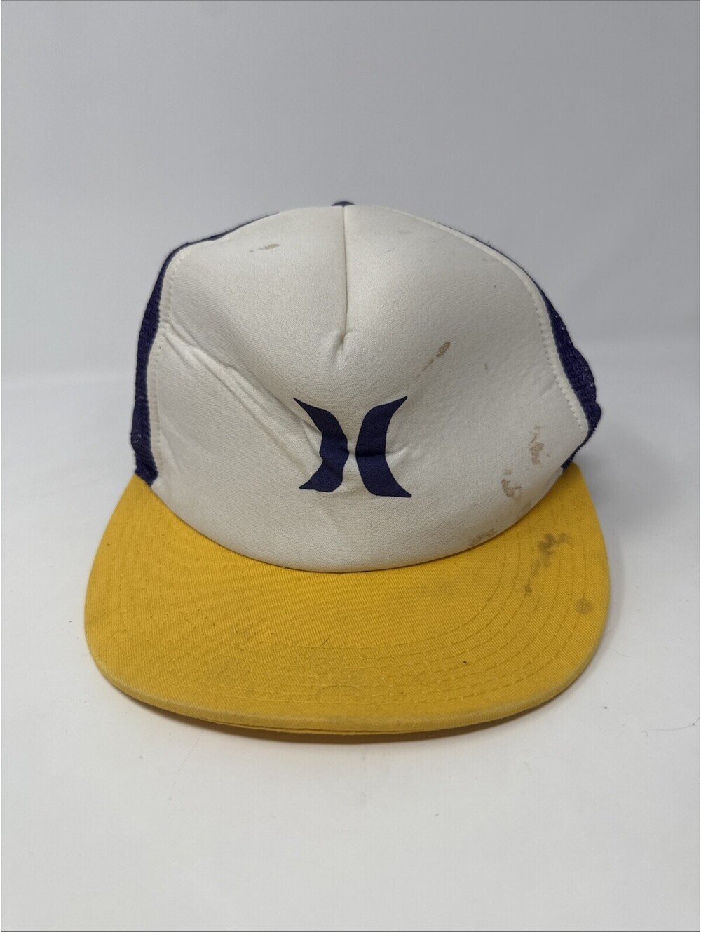 Hurley Yellow, Purple & White Adjustable Mesh Back Hat
